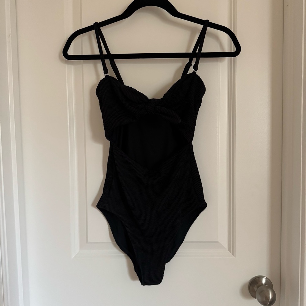 Veronica Beard Black One Piece Swimsuit, S